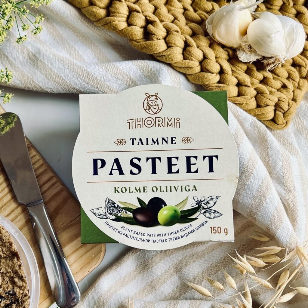 plant based pate with olives