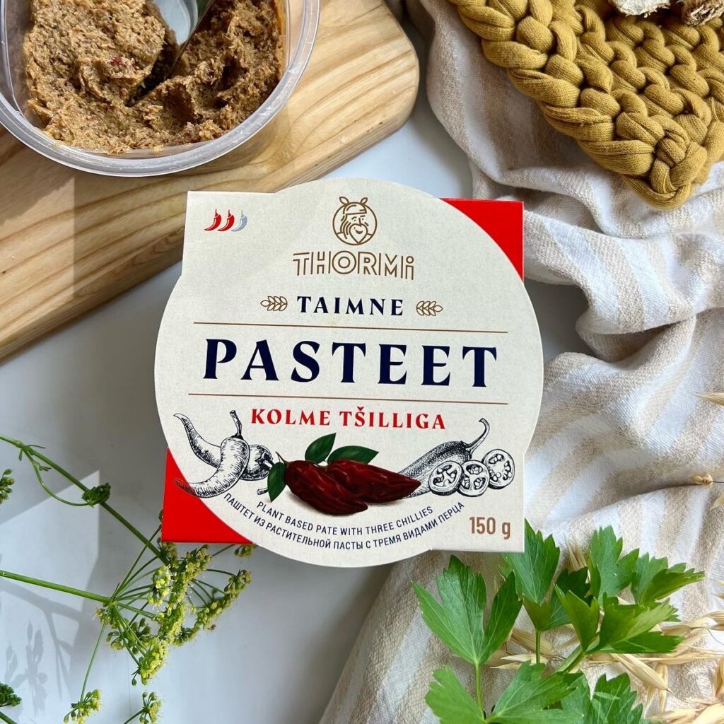 plant based pate with chillies