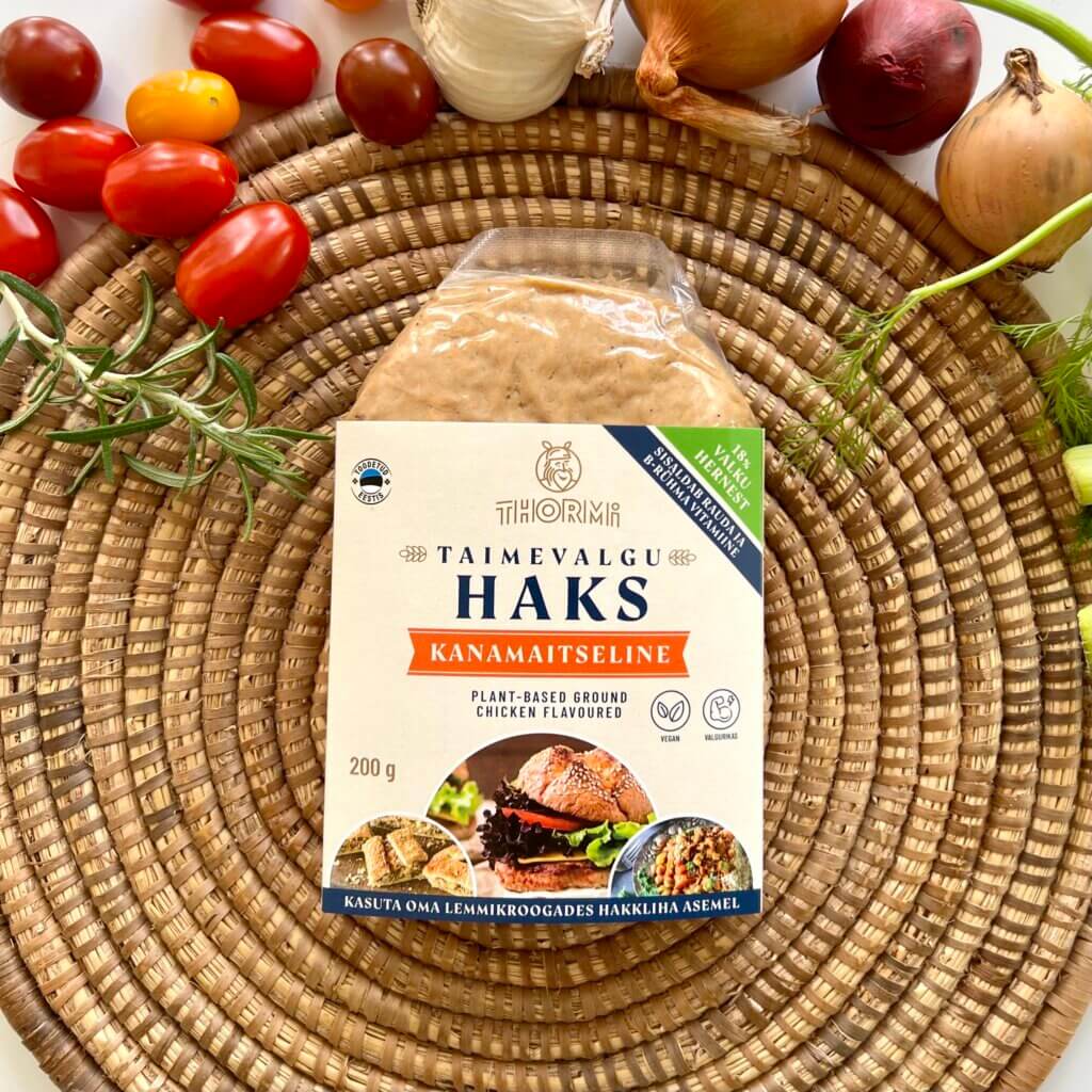 kanamaitseline haks, chicken flavoured mince tvp