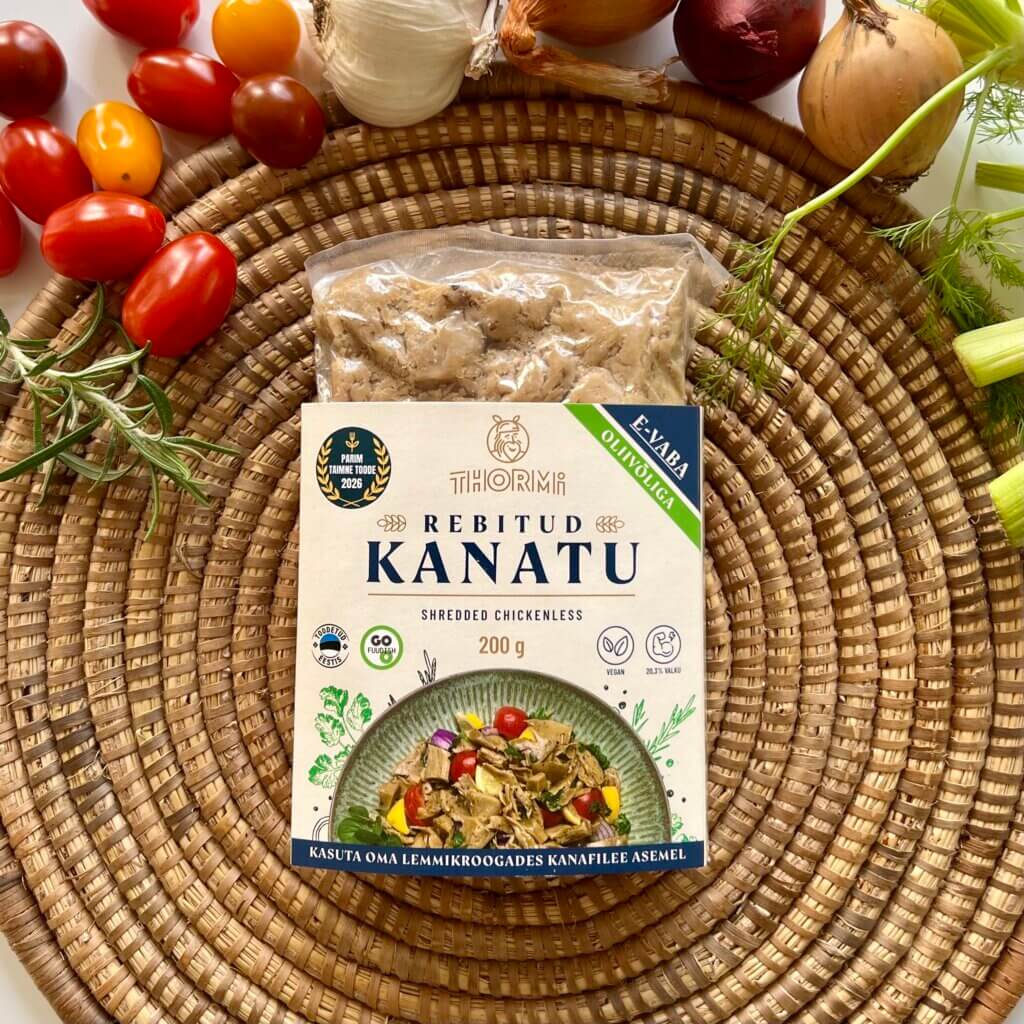 rebitud kanatu, shredded chickenless, hme