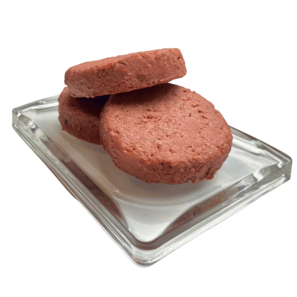 pea protein patties different sizes